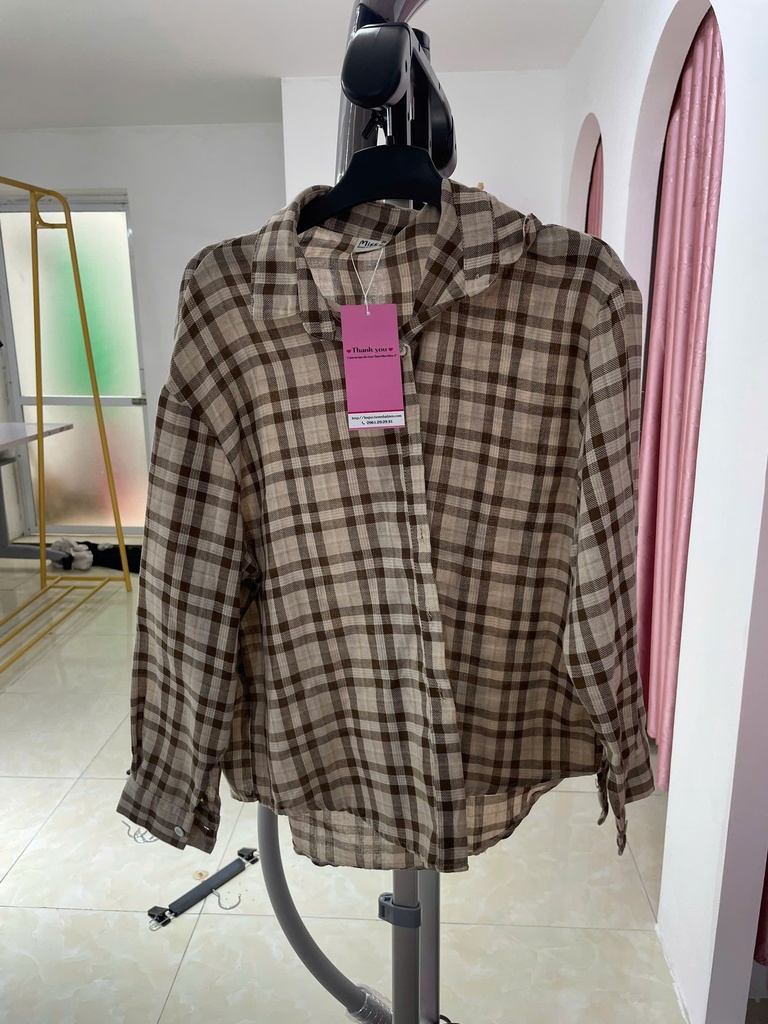 ÁO SOMI BE KẺ NÂU