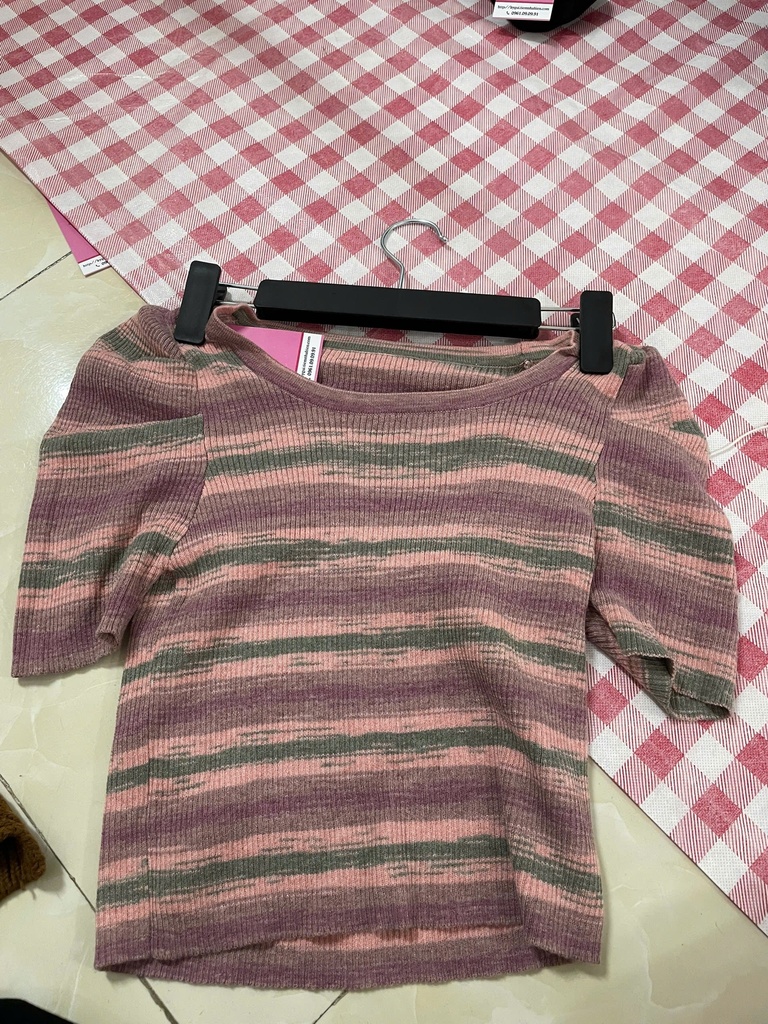 ÁO LEN HỒNG TÍM CRT