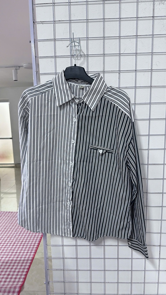 áo sơ mi kẻ đen 