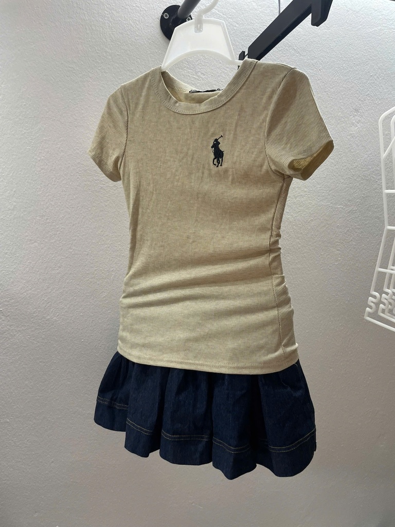 set áo be kèm cv bò xanh 