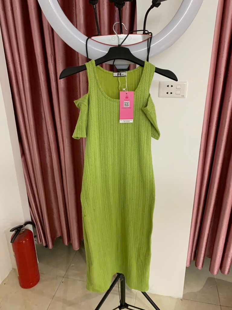 váy xanh cốm