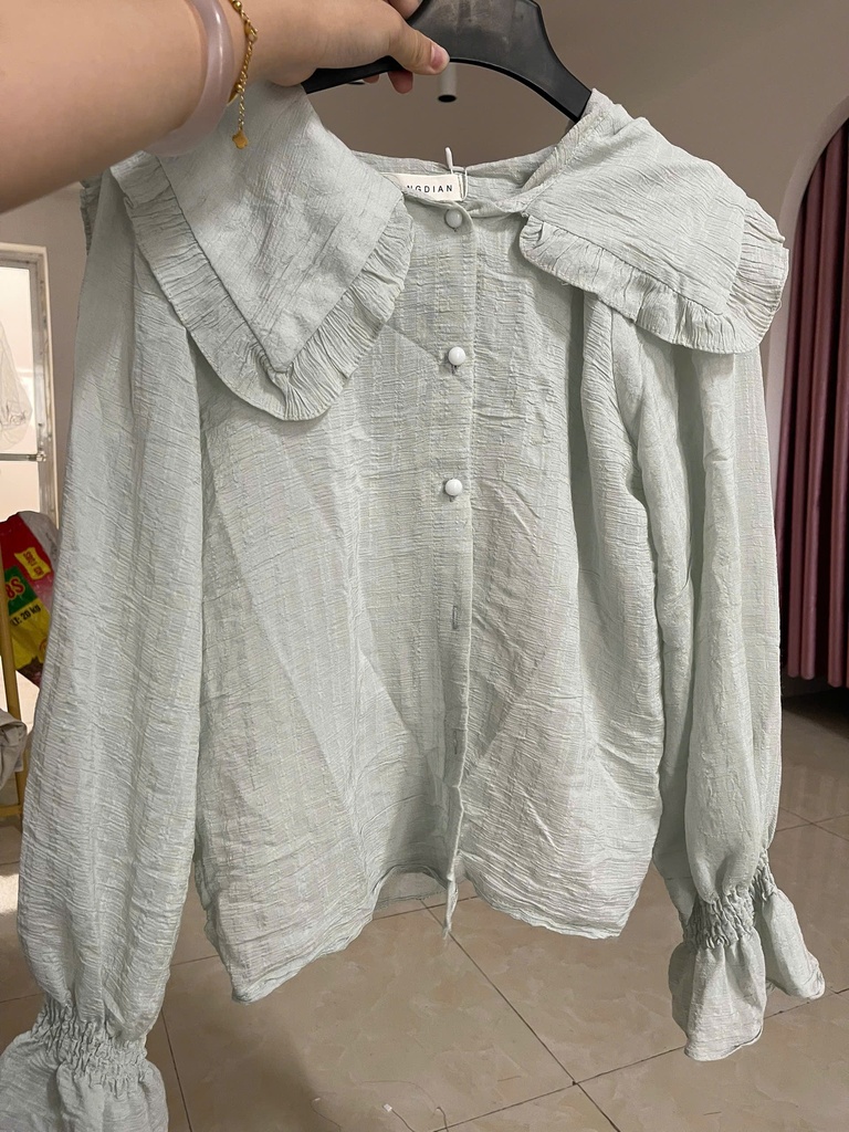 áo somi đũi xanh min