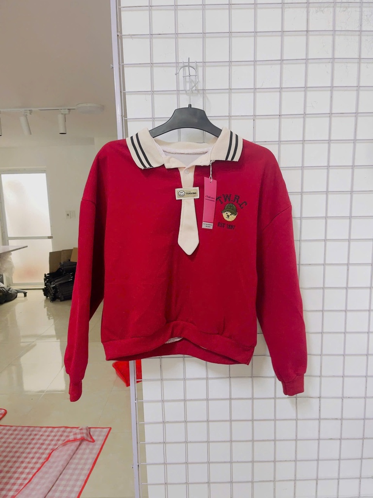 áo thun dài tay đỏ 