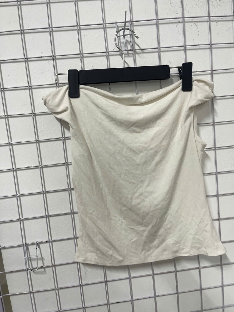 áo trễ vai trắng cộc tay 