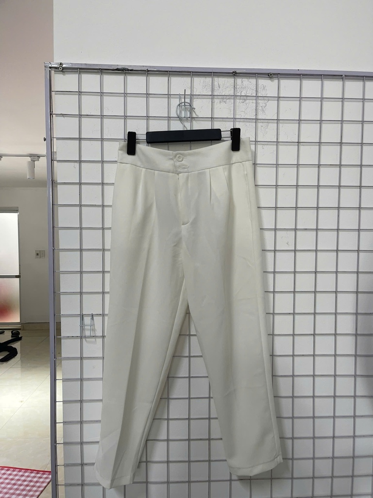 quần beggy trắng 