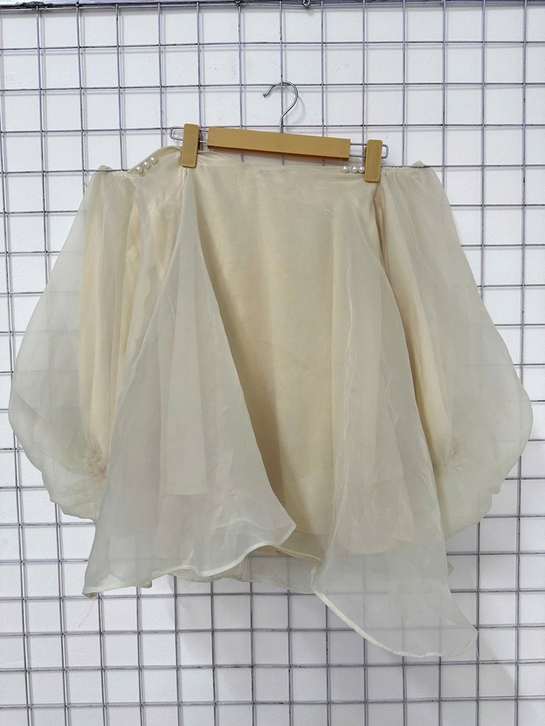 áo trễ vai kem ngọc