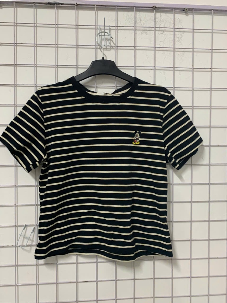 áo phông kẻ ko cổ