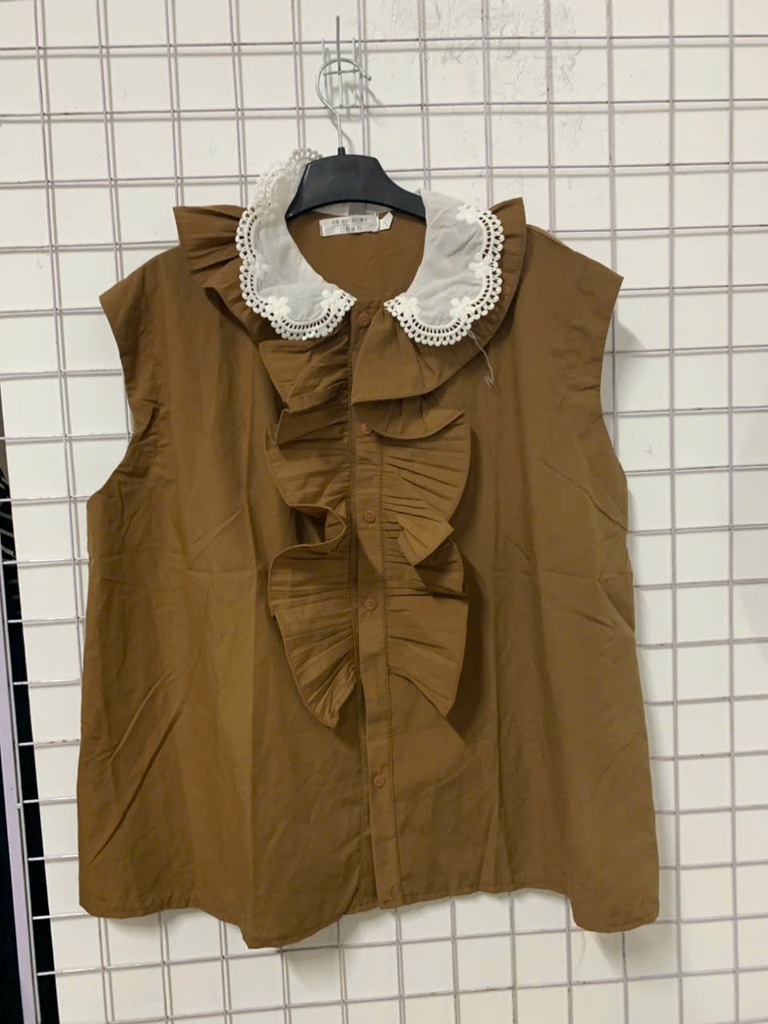 áo nâu bèo ba lỗ