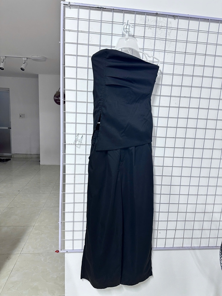 set đen áo cup quần dài 