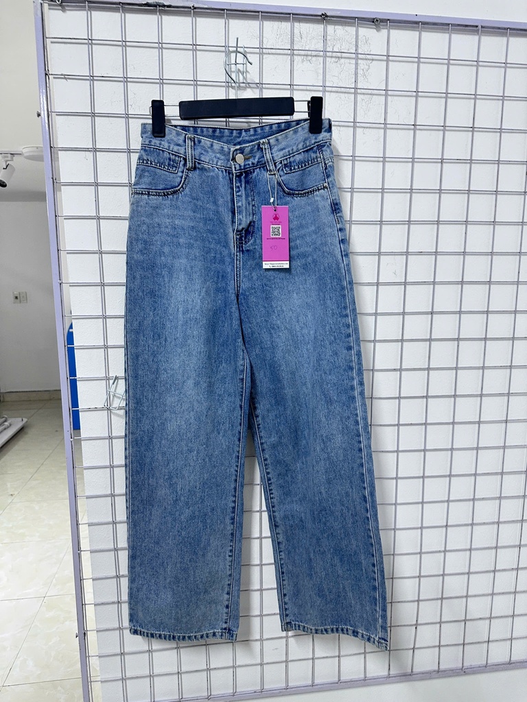 quần bò xanh nhạt xuông