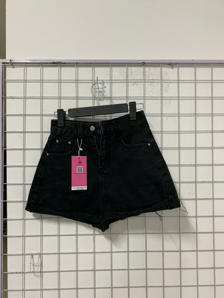 quần sooc bò đen 