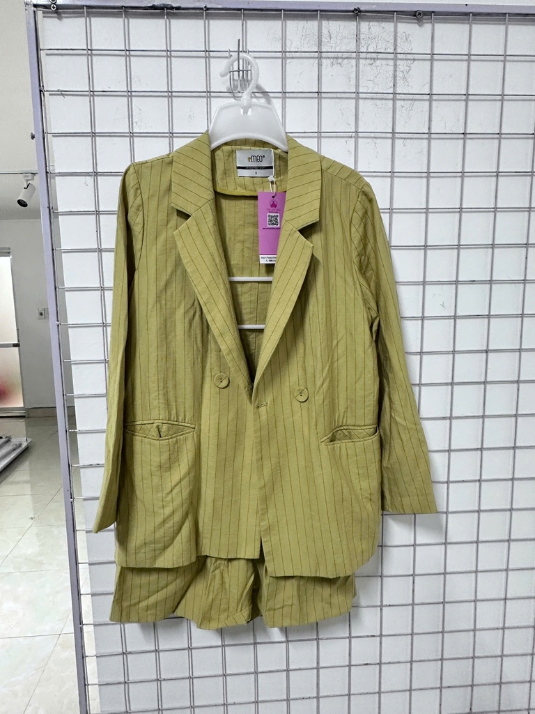 set vest xanh