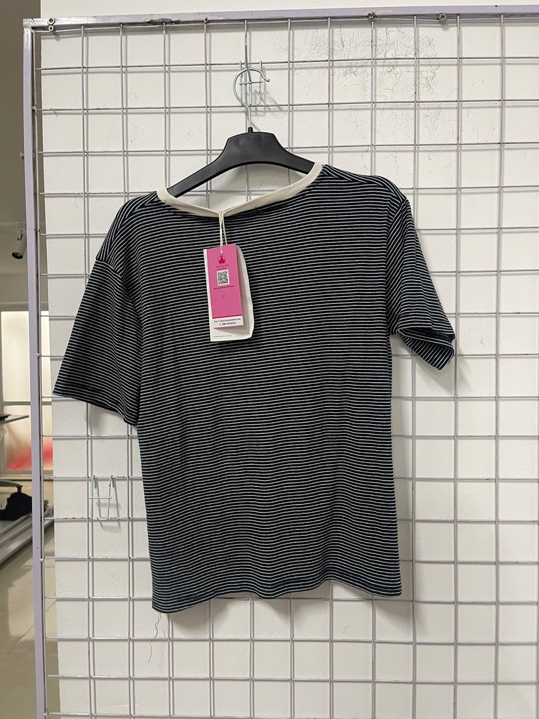 áo thun babytee kẻ đen trắng 