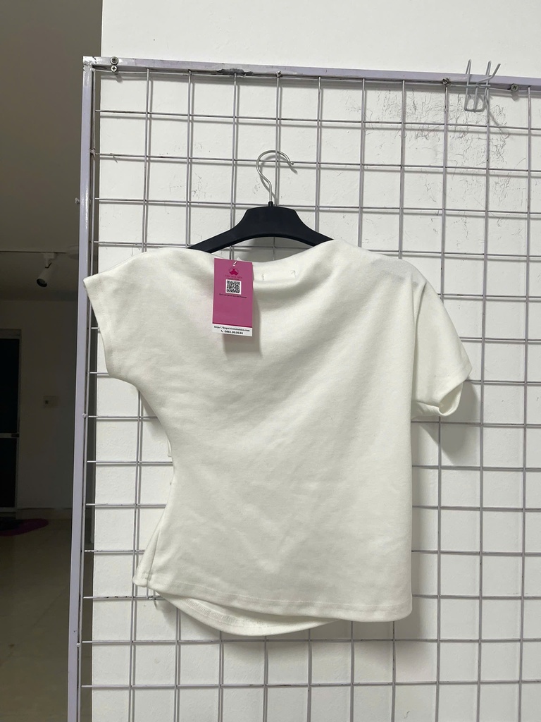 áo crt trắng trễ vai 