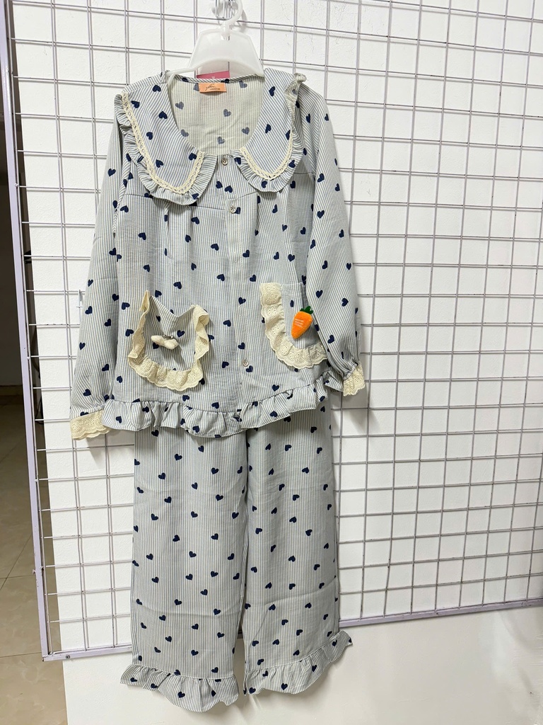 bộ ngủ xanh cà rốt 