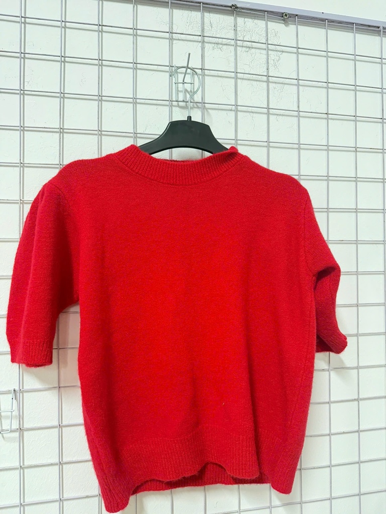 áo len đỏ