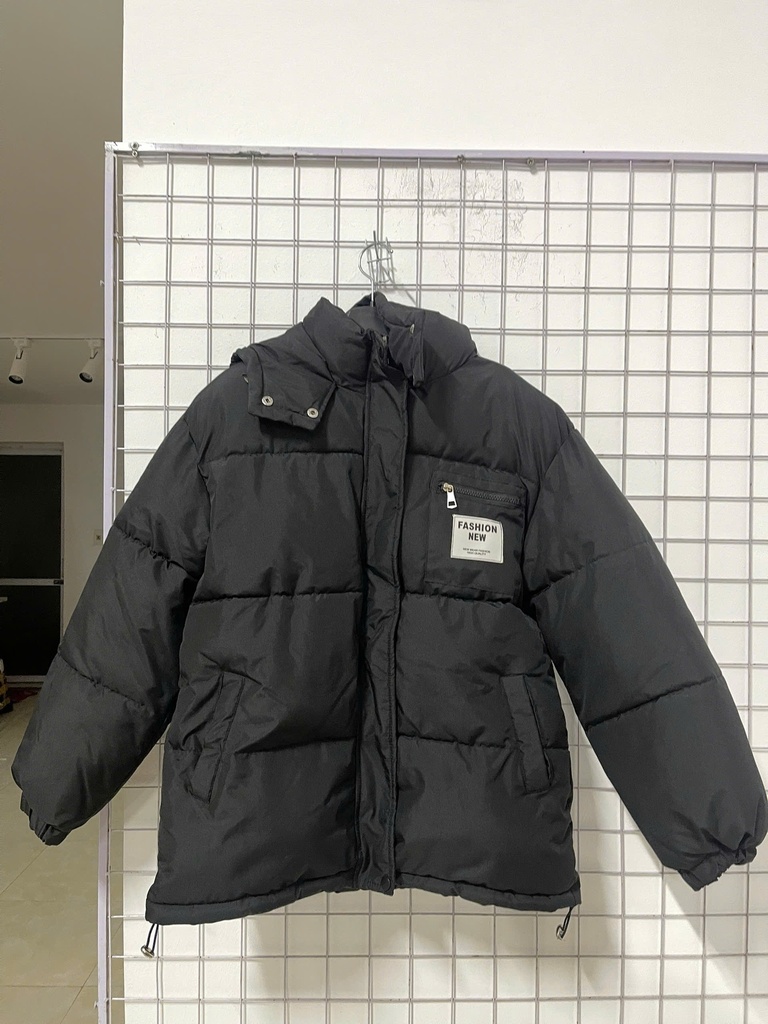 áo khoác phao đen 