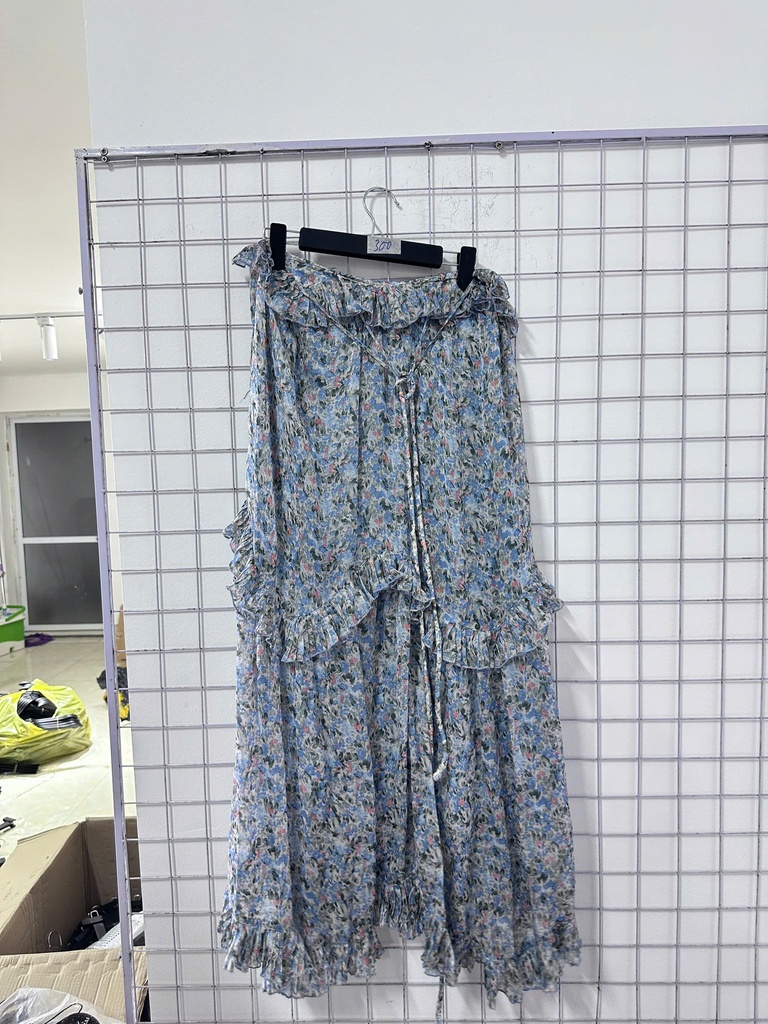 váy hoa nhí xanh biển