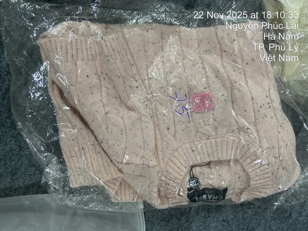 áo len hồng cộc tay 