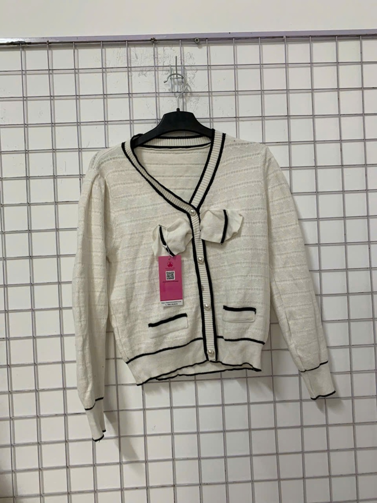 ÁO CADIAN TRẮNG NƠ MAI