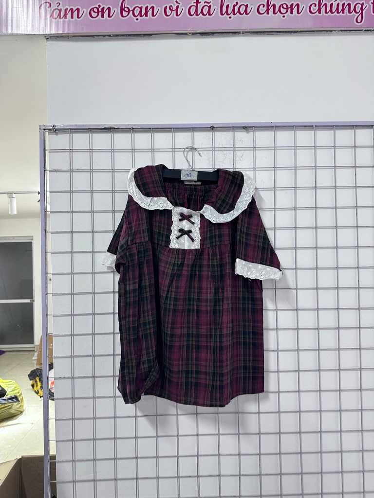 set ngủ đỏ kẻ