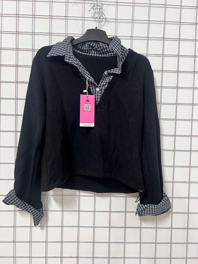 ÁO LEN CỔ SƠ MI LINH