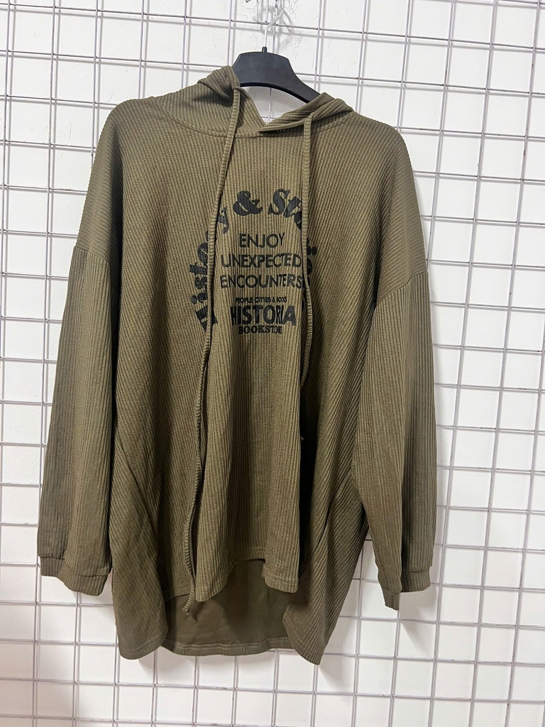 ÁO PHÔNG XANH RÊU CÓ MŨ LINH