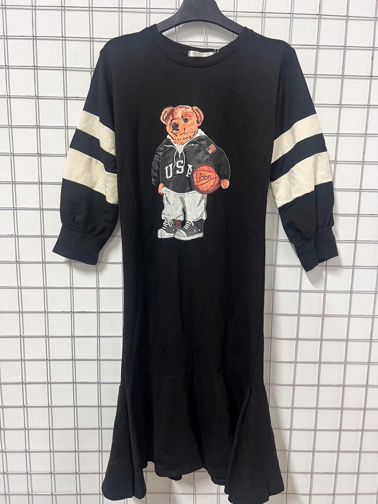 VÁY SUÔNG ĐEN GẤU LINH