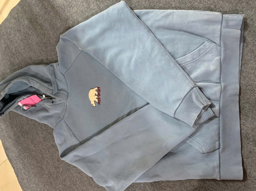 Áo hoodi Gấu Xanh T.K.Linh