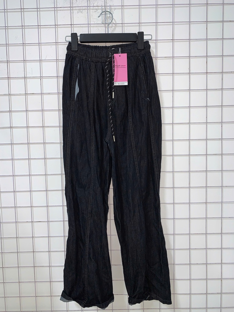 Quần Bò Xanh Than Dọc Dây T.Linh