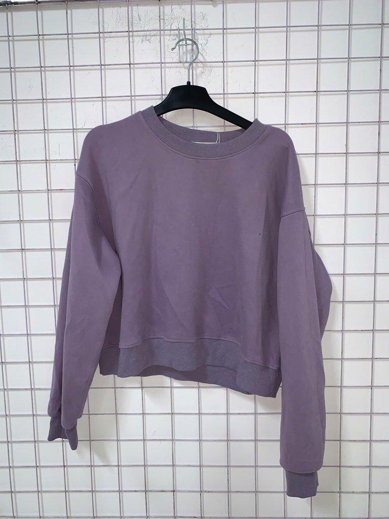 Áo Nỉ Tím cổ Tròn T.Linh