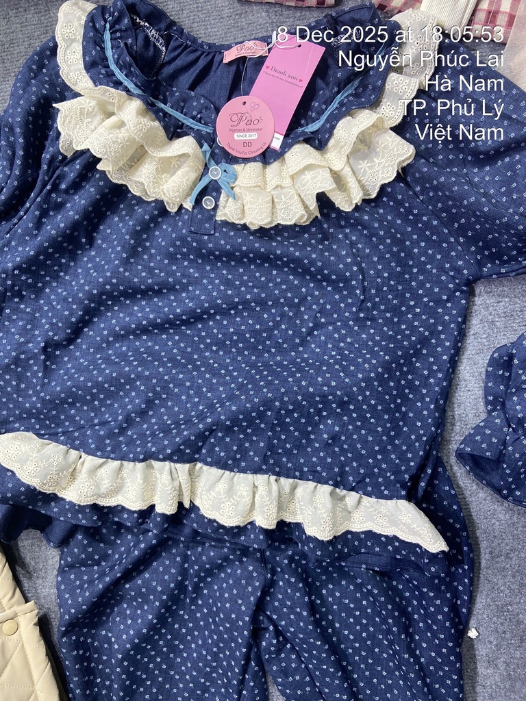 BỘ NGỦ XANH CHẤM BI