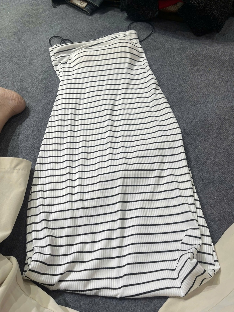 VÁY 2 DÂY KẺ THUY