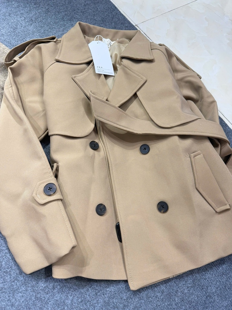 Áo khoác măng tô nâu VTrinh 