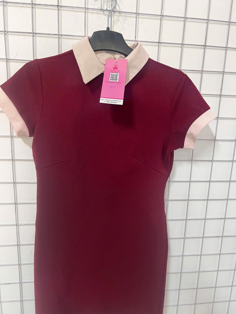 Váy đỏ cổ kem Eva NPTHAO