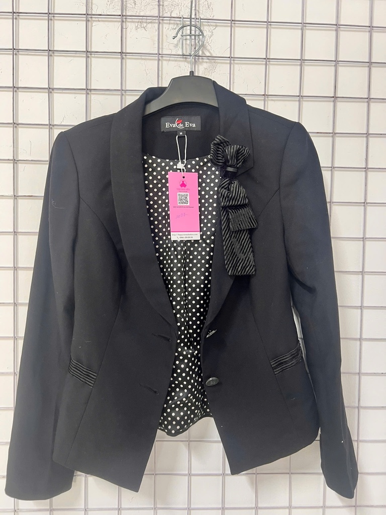 Áo khoác đen nơ Eva NPTHAO