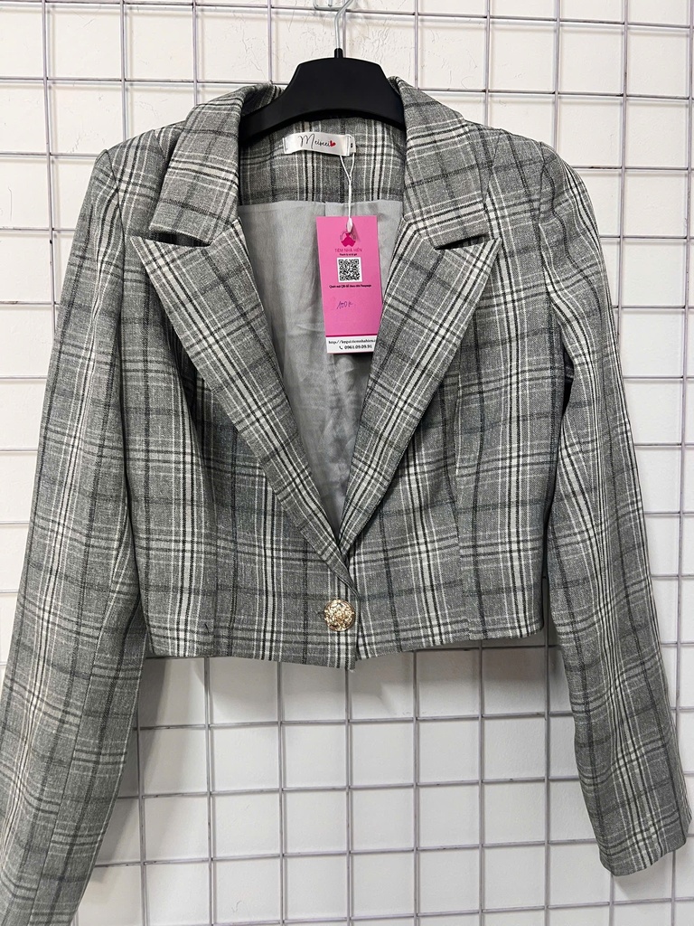 Áo khoác kẻ Meimei NPTHAO