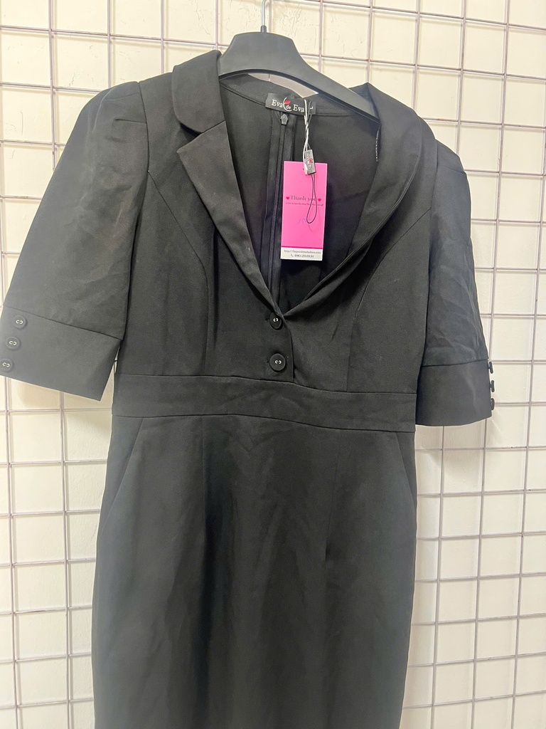 Váy đen Eva 2 cúc