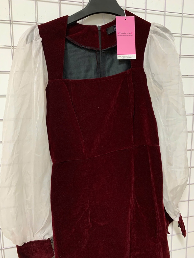 VÁY NHUNG ĐỎ NTKOANH