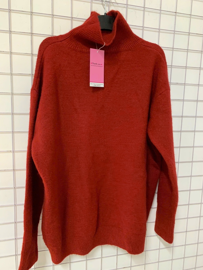 Áo Len Đỏ Cao Cổ NTLINH