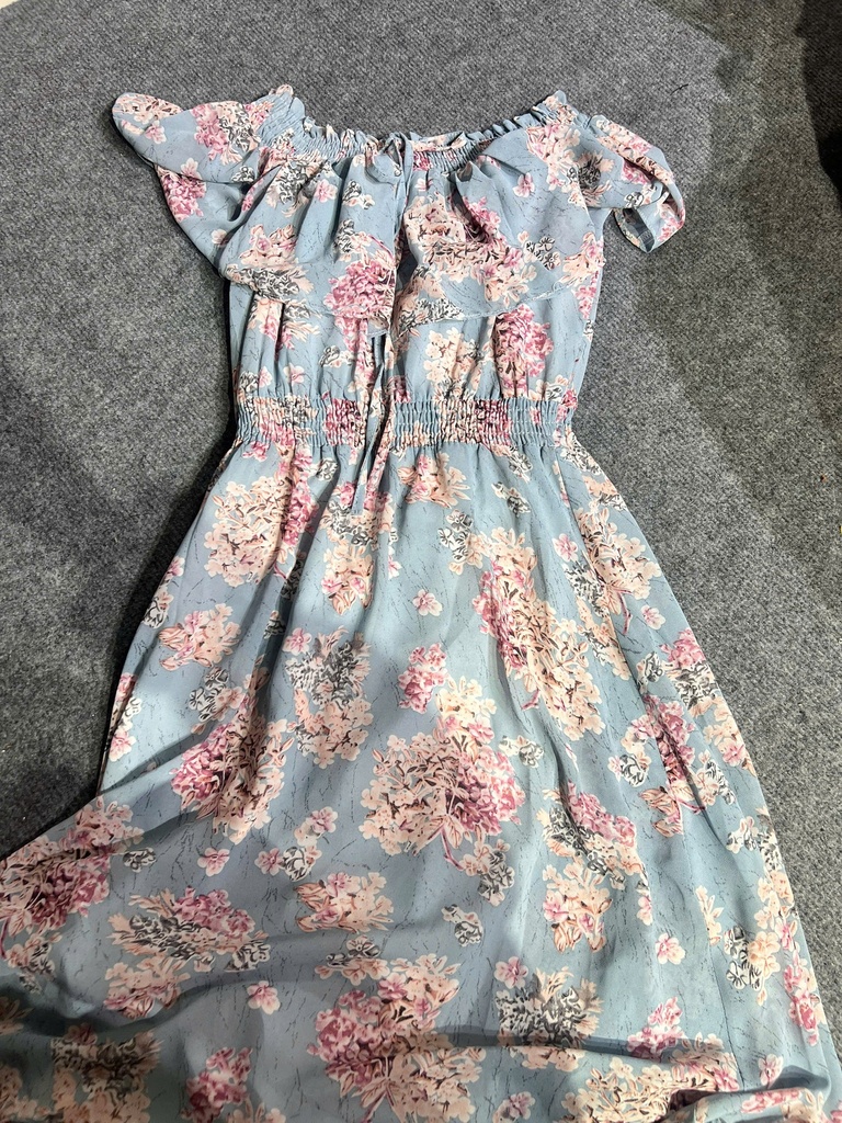 VÁY HOA TRỄ VAI TRANG