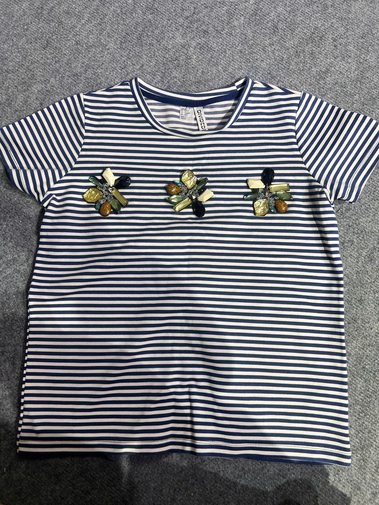 ÁO PHÔNG KẺ HOA NGỰC TRANG