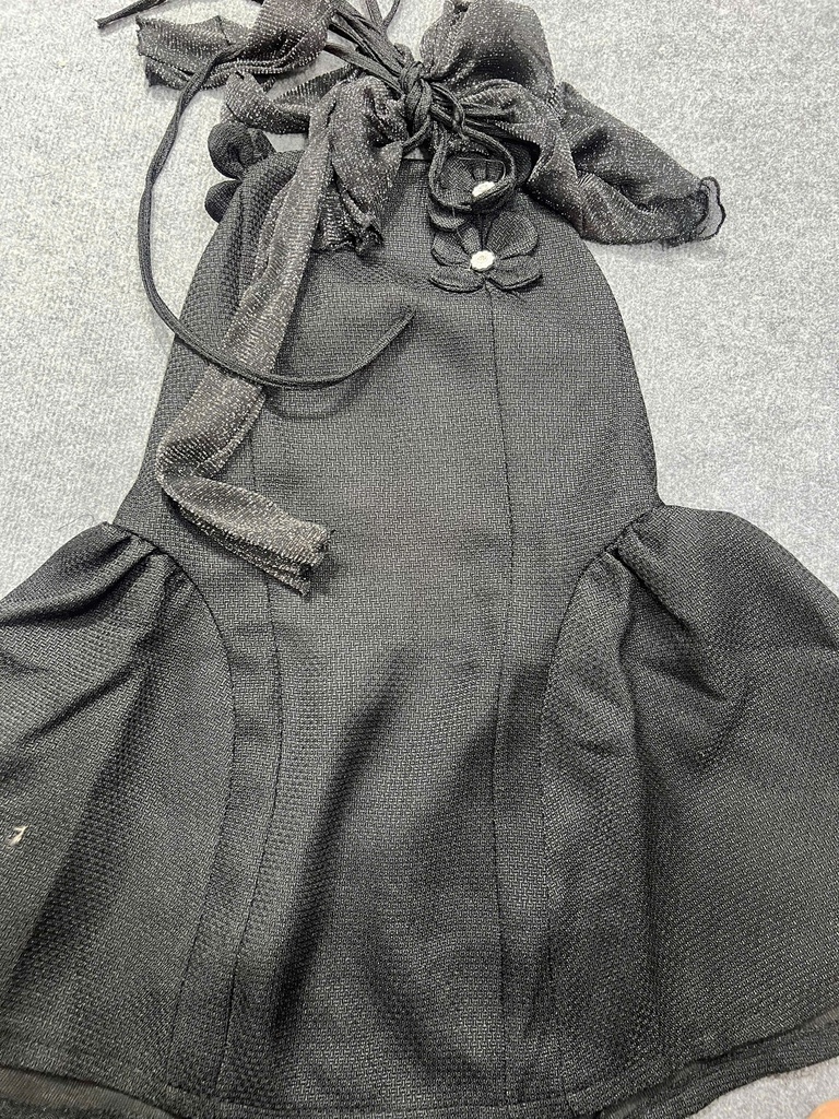 VÁY ĐEN KÈM ÁO KIM SA THUY