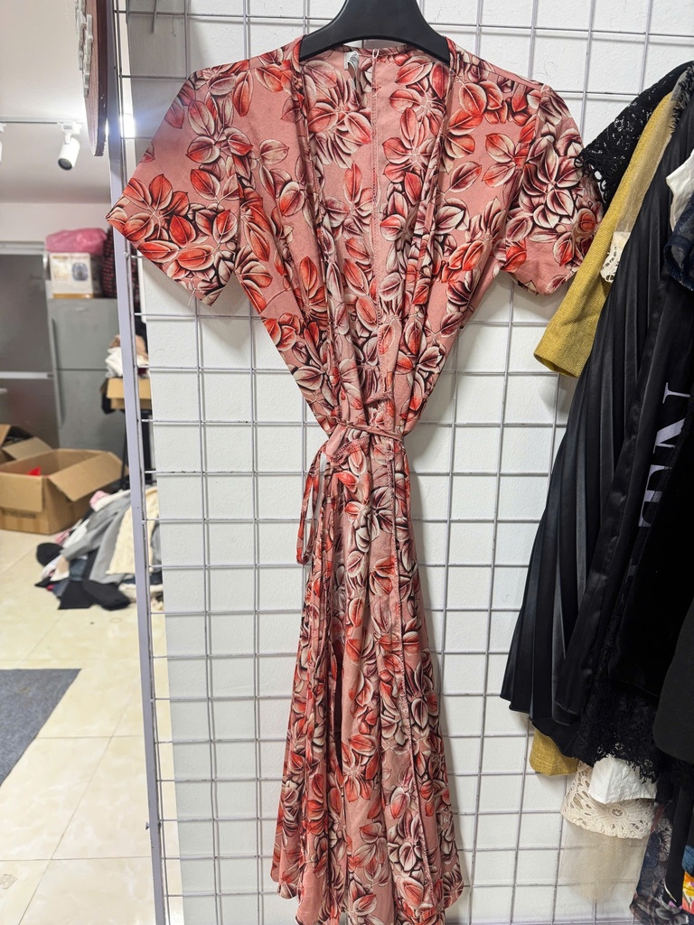 VÁY LÁ CAM ĐẤT THẮT EO ULA OANH