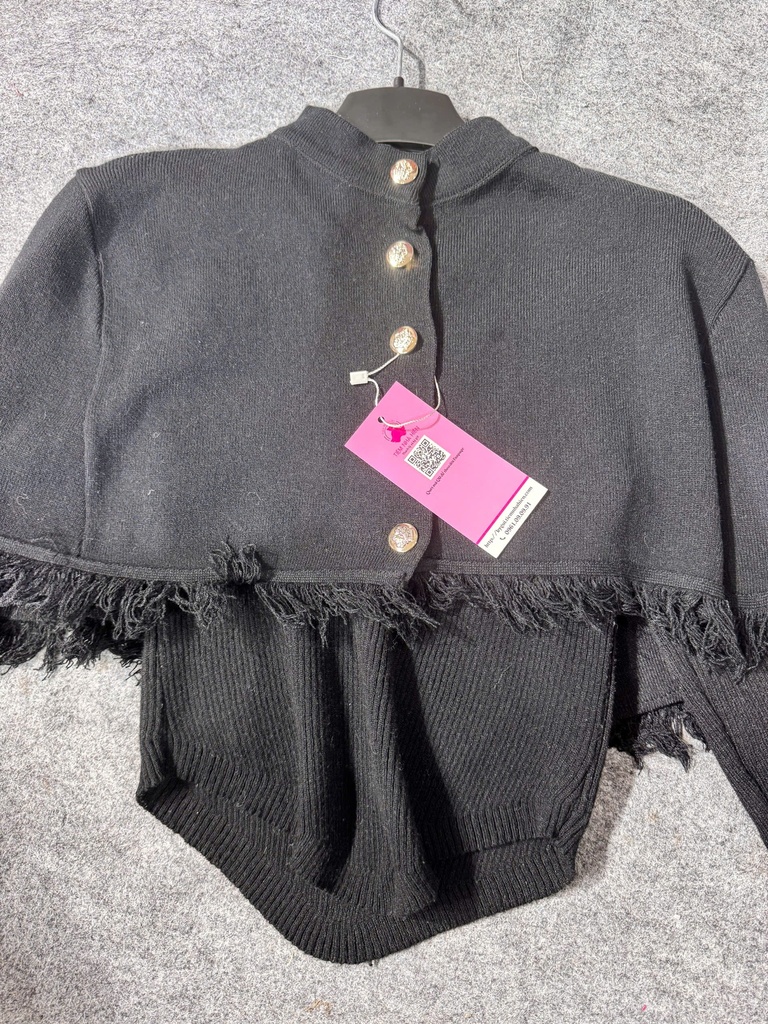 ÁO LEN ĐEN KÈM ÁO KHOÁC NGOÀI LINH85