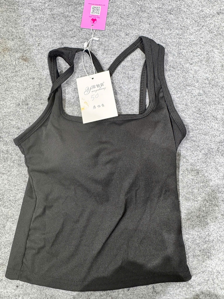 ÁO 2 DÂY ĐEN ĐAN LƯNG CÓ MÚT NGỰC THUYIII