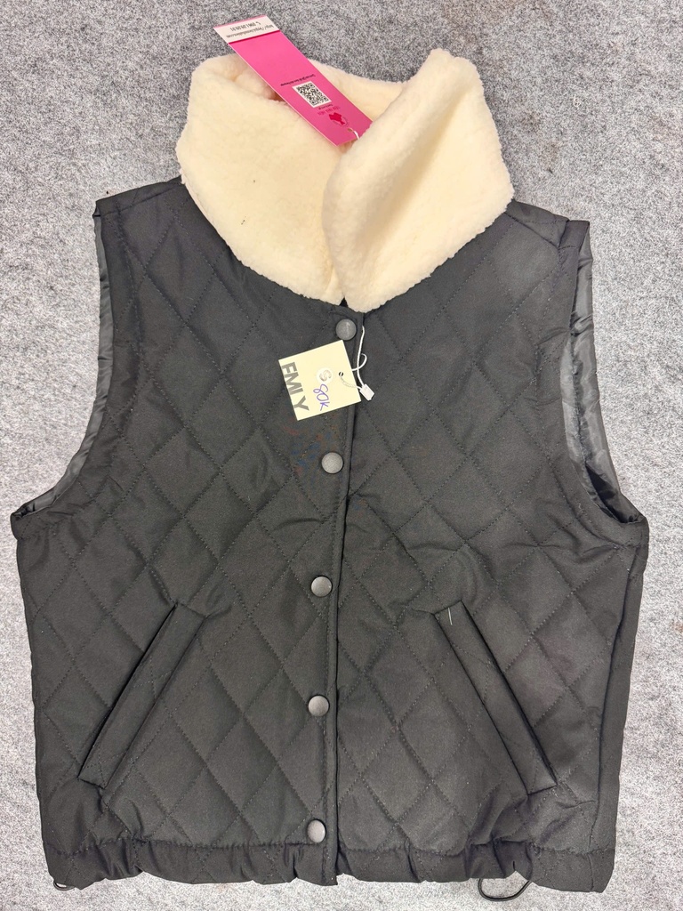 ÁO KHOÁC GILE ĐEN CÓ CỔ THUYIII