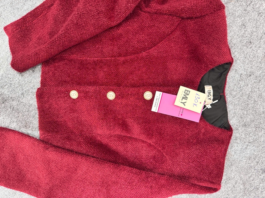 ÁO KHOÁC ĐỎ LÔNG THỎ THUYIII