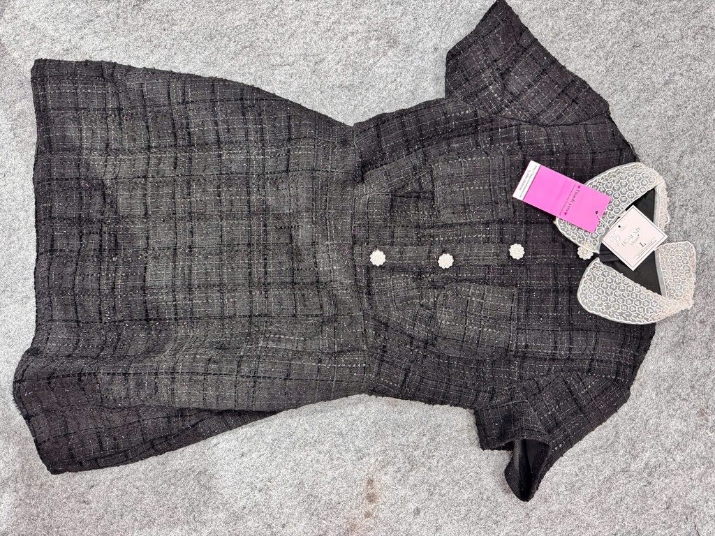 VÁY DẠ ĐEN CỔ ĐÁ THUYIII