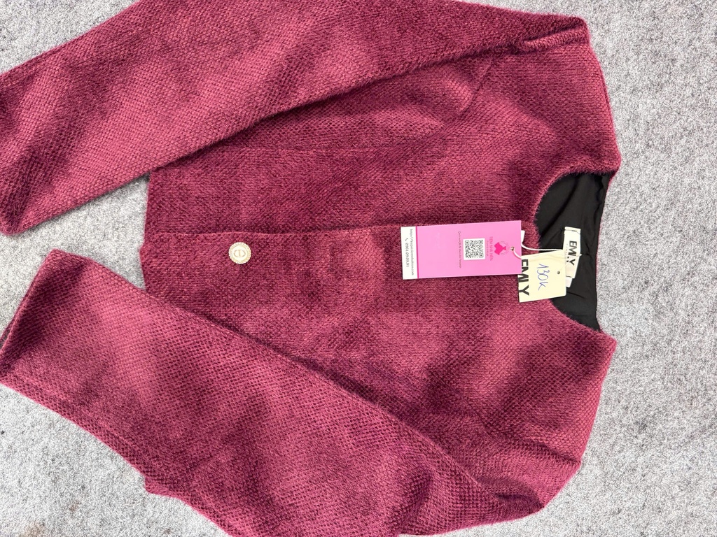 ÁO KHOÁC TÍM LÔNG THỎ THUYIII